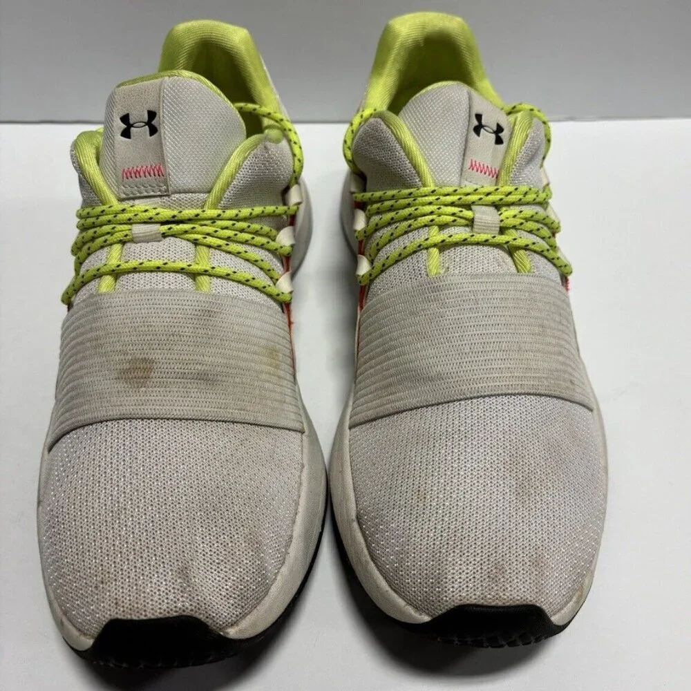 Under Armour Women’s Charged Breathe 2 White Training Shoes, Size 9.5 M